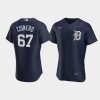 jose cisnero 67 detroit tigers team logo navy alternate jersey jersey