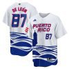 jose de leon 87 puerto rico 2023 world baseball classic baseball men jersey white