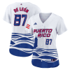 jose de leon 87 puerto rico 2023 world baseball classic baseball women jersey white