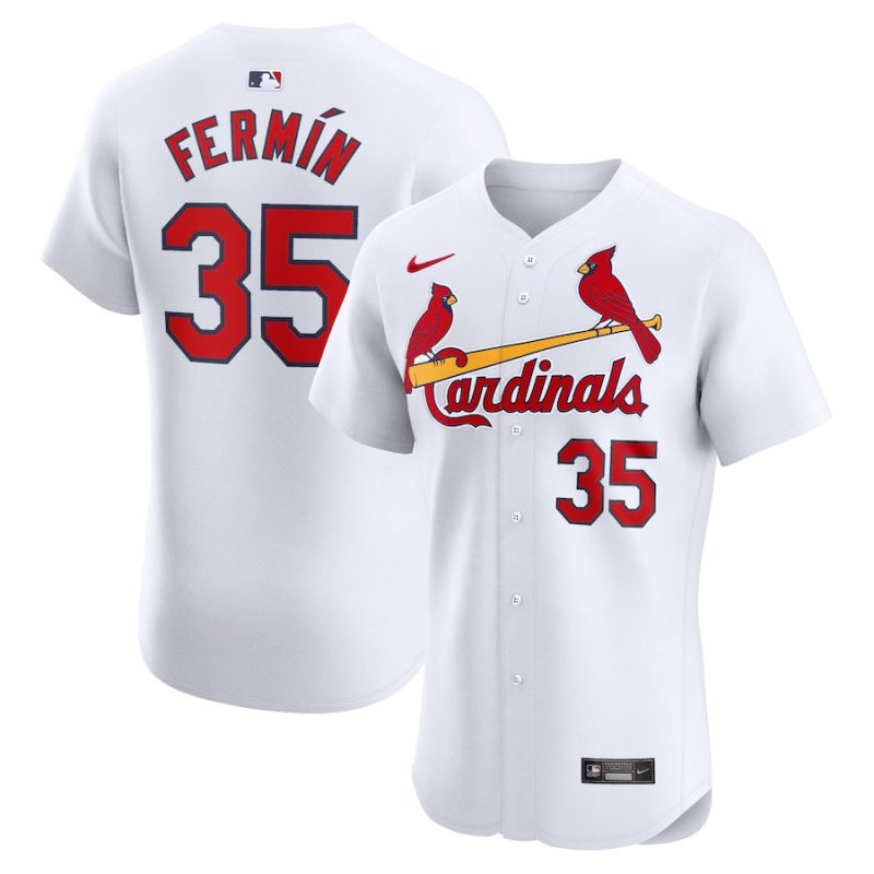 jose fermin 35 st louis cardinals home elite player men jersey white