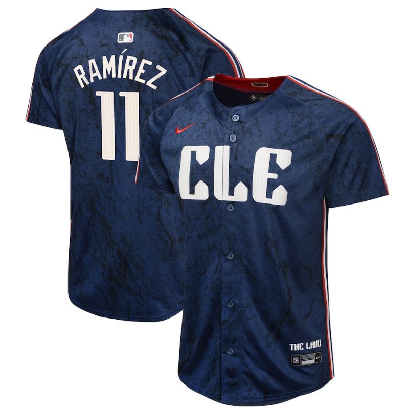 jose ramirez 11 cleveland guardians 2024 city connect limited youth jersey navy