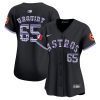 jose urquidy 65 houston astros mexico women jersey black