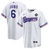 josh jung 6 texas rangers 2023 world series stitched baseball jersey white