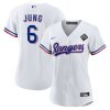 josh jung 6 texas rangers 2023 world series women jersey white