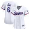 josh jung 6 texas rangers women home limited player jersey white