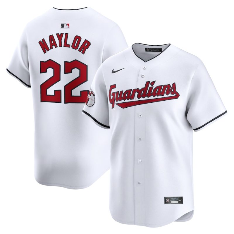 josh naylor 22 cleveland guardians home limited men jersey white