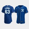 josh staumont 63 kansas city royals team logo royal alternate jersey jersey