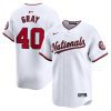 josiah gray 40 washington nationals home limited men jersey white