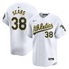 jp sears 38 oakland athletics home limited player men jersey white