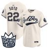 juan soto 22 new york yankees biggie smalls men jersey cream