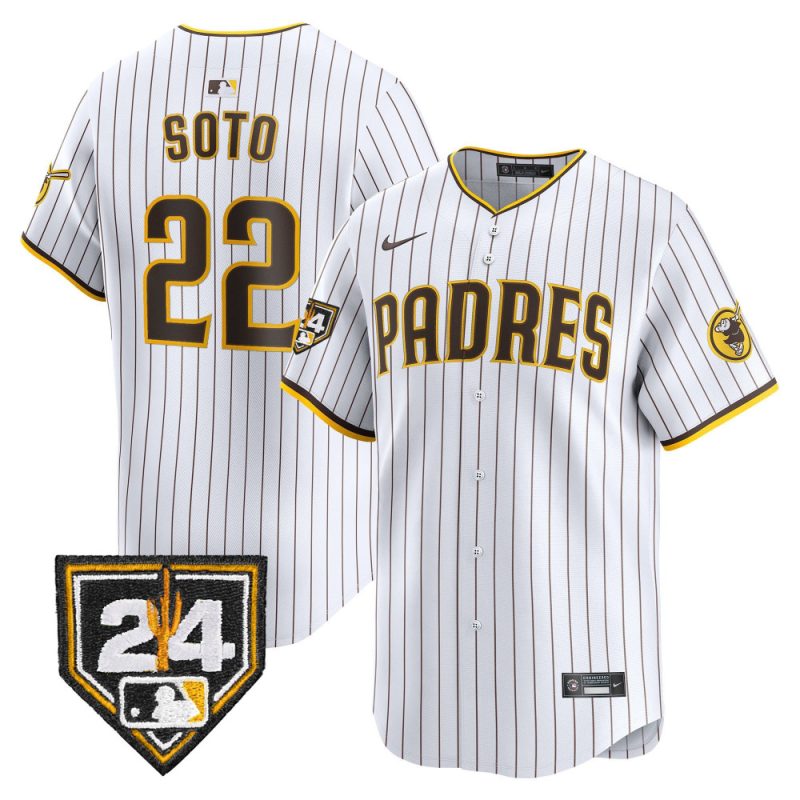 juan soto 22 san diego padres 2024 spring training men jersey white