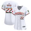 juan soto 22 san diego padres mexico women jersey white