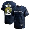 juan soto 22 san diego padres signed hit 2023 all star game limited player men jersey royal