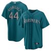 julio rodriguez 44 seattle mariners player men jersey aqua