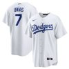 julio urias 7 los angeles dodgers men jersey white