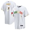 julio urias 7 mexico 2023 flag baseball men jersey white gold