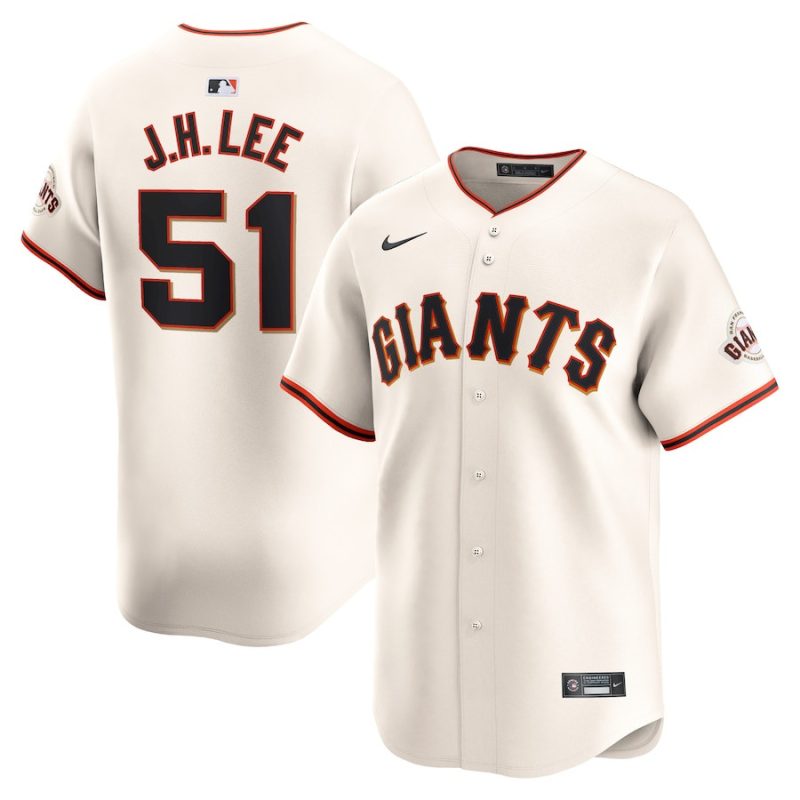 jung hoo lee 51 san francisco giants home limited men jersey cream