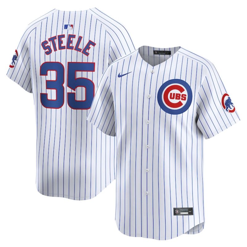 justin steele 35 chicago cubs home limited player men jersey white