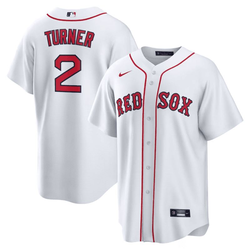 justin turner 2 boston red sox home men jersey white