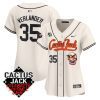 justin verlander 35 houston astros cactus jack celebrity softball game patch women jersey cream