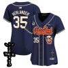 justin verlander 35 houston astros cactus jack patch v2 women jersey navy