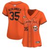 justin verlander 35 houston astros cactus jack patch women jersey orange