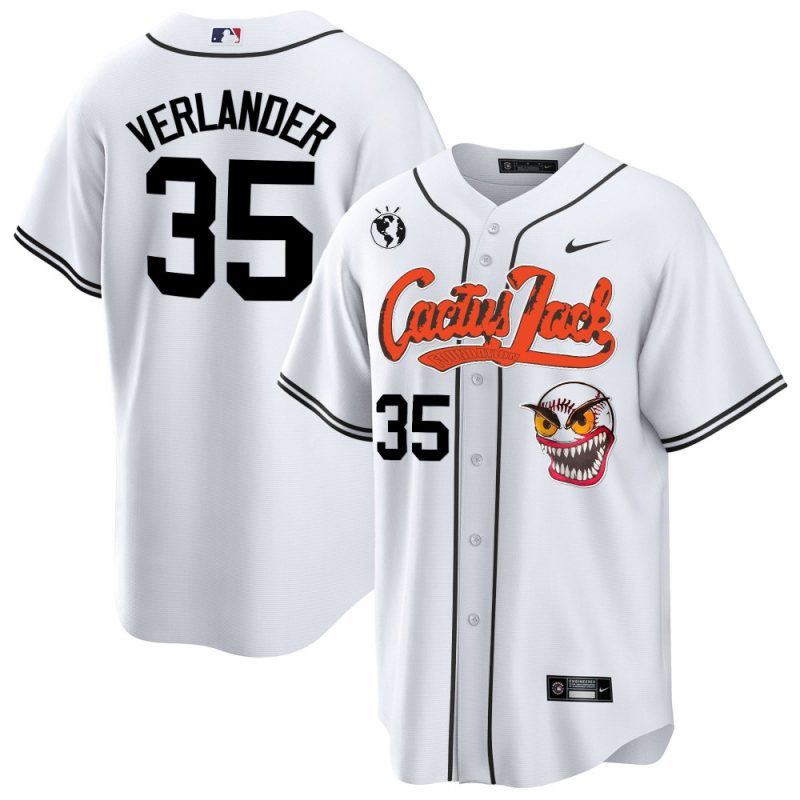 justin verlander 35 houston astros cactus jack white jersey men