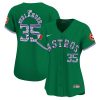 justin verlander 35 houston astros mexico women jersey green