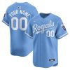 kansas city royals alternate limited custom men jersey light blue