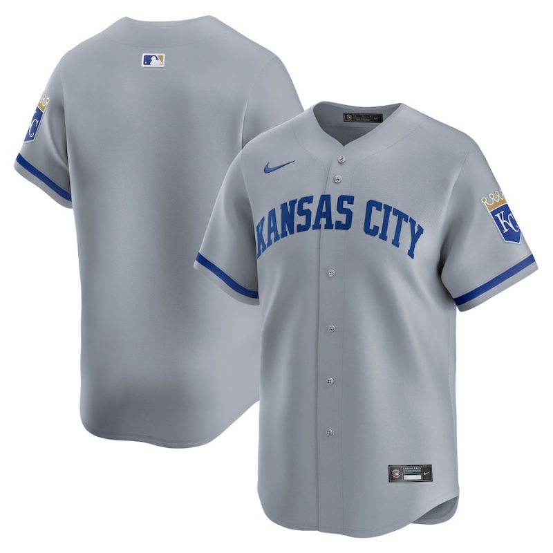 kansas city royals away limited men jersey gray