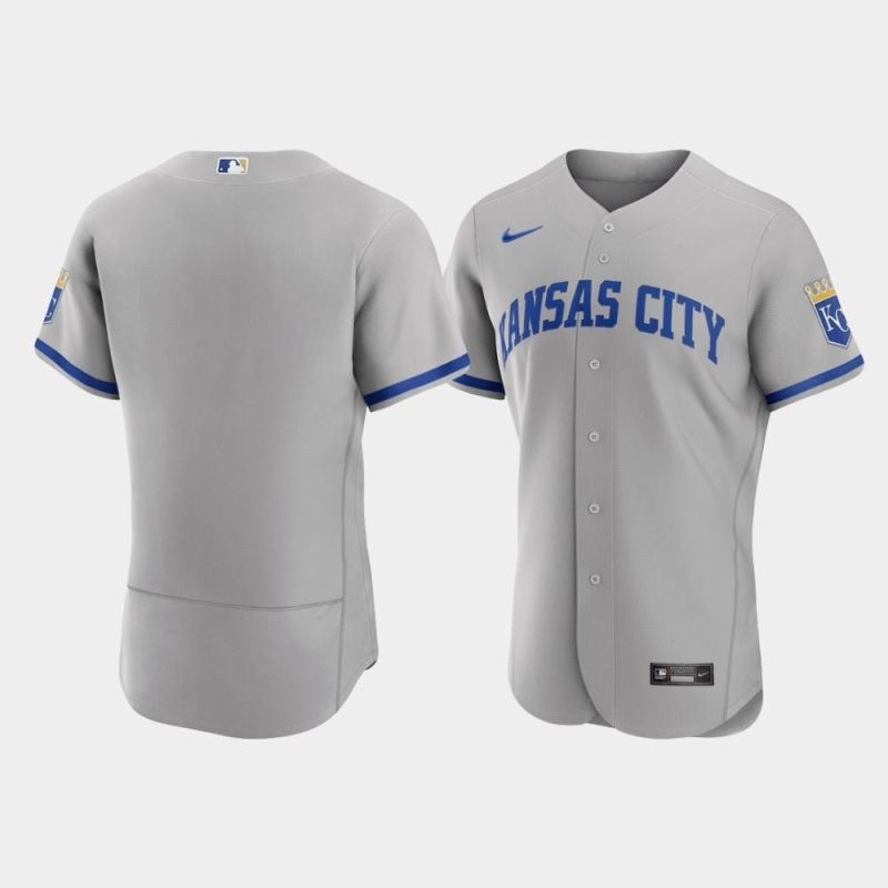 kansas city royals mens 2022 road jersey gray jersey