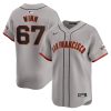 keaton winn 67 san francisco giants away limited men jersey gray