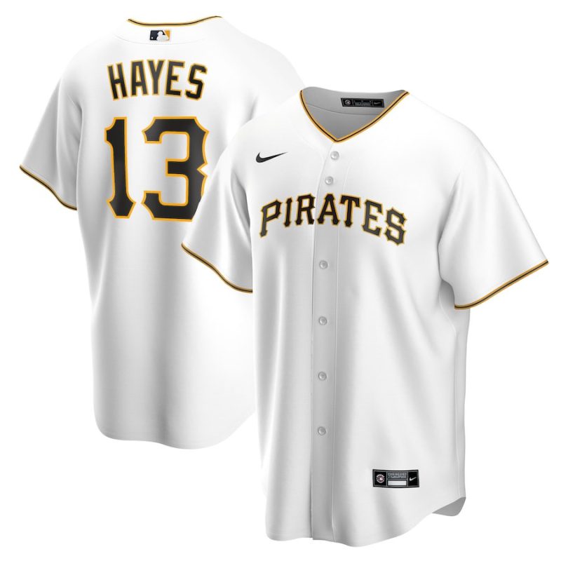 kebryan hayes 13 pittsburgh pirates home men jersey white