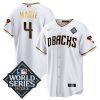 ketel marte 4 arizona diamondbacks 2023 world series men jersey white gold