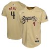 ketel marte 4 arizona diamondbacks city connect limited youth jersey sand