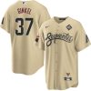 kevin ginkel 37 arizona diamondbacks 2023 world series men jersey gold