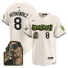 kike hernandez 8 los angeles dodgers snoop dogg men jersey cream