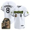 kike hernandez 8 los angeles dodgers snoop dogg men jersey white