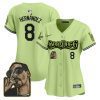 kike hernandez 8 los angeles dodgers snoop dogg women jersey light green