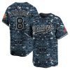 kike hernandez 8 los angeles dodgers usmc alternate limited men jersey navy