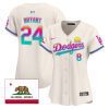 kobe bryant 24 los angeles dodgers 2024 los angeles city style california republic patch women jersey cream