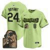 kobe bryant 24 los angeles dodgers snoop dogg men jersey light green