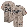 kobe bryant 24 los angeles dodgers usmc alternate limited men jersey desert