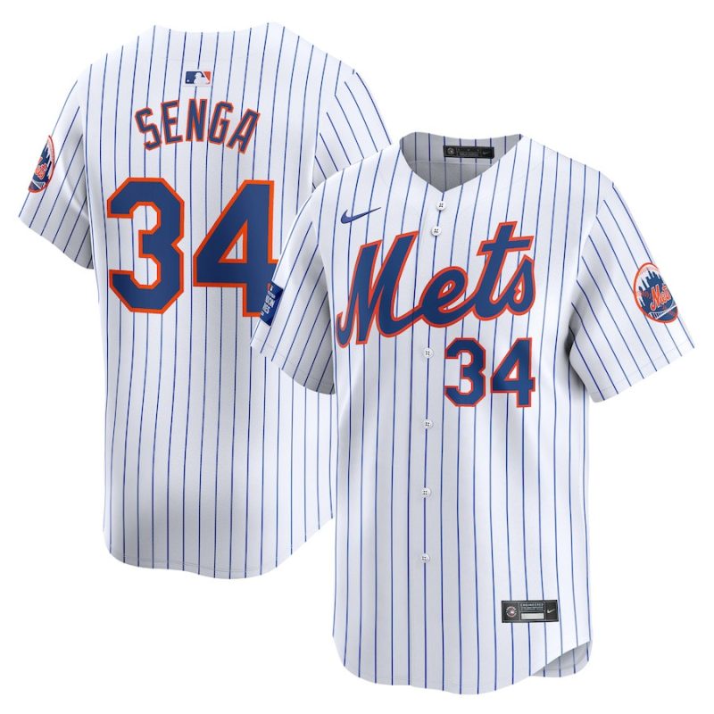 kodai senga 34 new york mets 2024 mlb world tour london series home limited player men jersey white