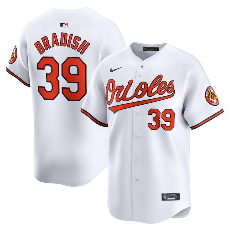 kyle bradish 39 baltimore orioles home limited men jersey white