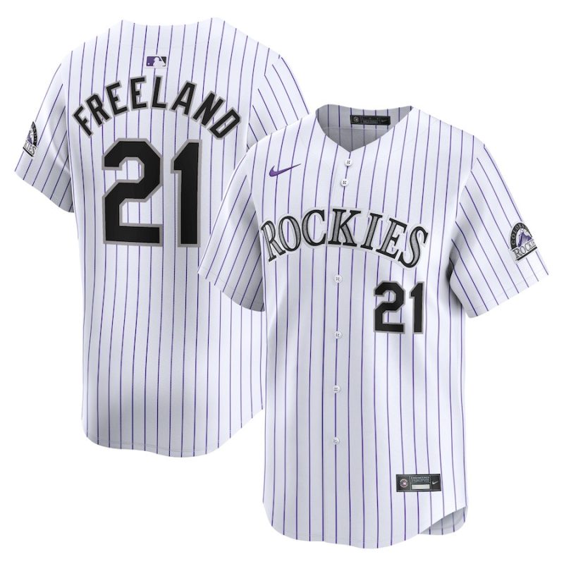 kyle freeland 21 colorado rockies home limited player men jersey white