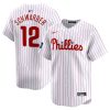 kyle schwarber 12 philadelphia phillies 2024 mlb world tour london series home limited player men jersey white