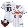 kyle tucker 30 houston astros cactus jack celebrity softball game patch women jersey white