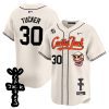 kyle tucker 30 houston astros cactus jack patch v2 men jersey cream