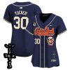 kyle tucker 30 houston astros cactus jack patch v2 women jersey navy